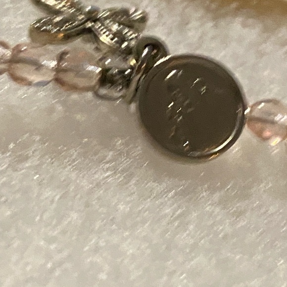 Beautiful Floral Beaded Cloisonné Bracelet with Pink and Green Accents - Picture 5 of 10